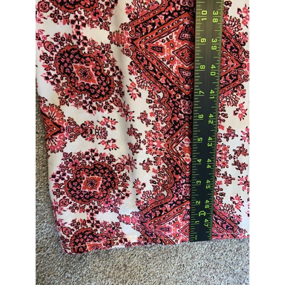 Boohoo Women’s Jumpsuit Size 4 Red White Back Zipper V-Neck Spaghetti Straps GUC - Picture 8 of 11